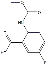 5-fluoro-2-[(methoxycarbonyl)amino]benzoic acid 结构式