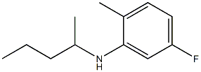 5-fluoro-2-methyl-N-(pentan-2-yl)aniline Struktur