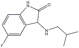 5-fluoro-3-[(2-methylpropyl)amino]-2,3-dihydro-1H-indol-2-one Structure