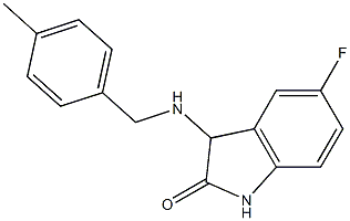 5-fluoro-3-{[(4-methylphenyl)methyl]amino}-2,3-dihydro-1H-indol-2-one Structure