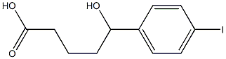 5-hydroxy-5-(4-iodophenyl)pentanoic acid Structure