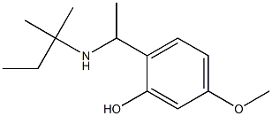 5-methoxy-2-{1-[(2-methylbutan-2-yl)amino]ethyl}phenol 化学構造式