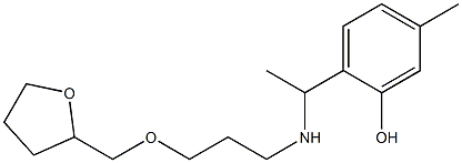 5-methyl-2-(1-{[3-(oxolan-2-ylmethoxy)propyl]amino}ethyl)phenol