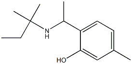 5-methyl-2-{1-[(2-methylbutan-2-yl)amino]ethyl}phenol Structure