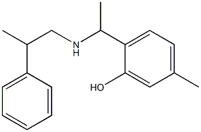 5-methyl-2-{1-[(2-phenylpropyl)amino]ethyl}phenol