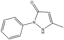 5-methyl-2-phenyl-2,3-dihydro-1H-pyrazol-3-one 结构式