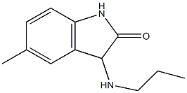 5-methyl-3-(propylamino)-1,3-dihydro-2H-indol-2-one,,结构式