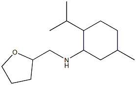 5-methyl-N-(oxolan-2-ylmethyl)-2-(propan-2-yl)cyclohexan-1-amine 结构式