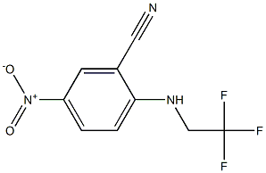 5-nitro-2-[(2,2,2-trifluoroethyl)amino]benzonitrile,,结构式