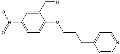 5-nitro-2-[3-(pyridin-4-yl)propoxy]benzaldehyde,,结构式