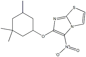 5-nitro-6-[(3,3,5-trimethylcyclohexyl)oxy]imidazo[2,1-b][1,3]thiazole,,结构式