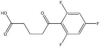 5-oxo-5-(2,4,6-trifluorophenyl)pentanoic acid,,结构式
