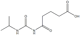 5-oxo-5-[(propan-2-ylcarbamoyl)amino]pentanoic acid 化学構造式