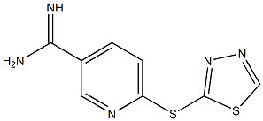 6-(1,3,4-thiadiazol-2-ylsulfanyl)pyridine-3-carboximidamide|