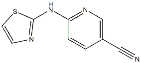 6-(1,3-thiazol-2-ylamino)nicotinonitrile 化学構造式