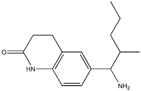 6-(1-amino-2-methylpentyl)-1,2,3,4-tetrahydroquinolin-2-one,,结构式