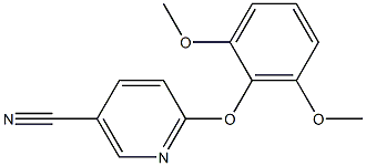 6-(2,6-dimethoxyphenoxy)nicotinonitrile 结构式