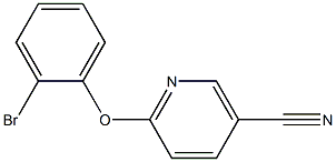 6-(2-bromophenoxy)nicotinonitrile Structure