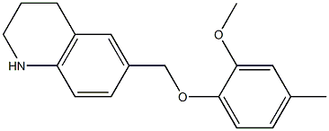 6-(2-methoxy-4-methylphenoxymethyl)-1,2,3,4-tetrahydroquinoline Structure