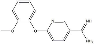 6-(2-methoxyphenoxy)pyridine-3-carboximidamide Structure