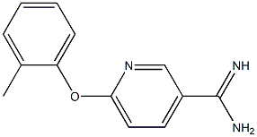 6-(2-methylphenoxy)pyridine-3-carboximidamide Structure