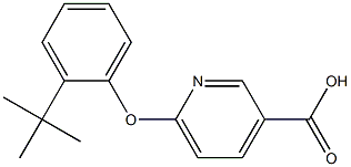 6-(2-tert-butylphenoxy)pyridine-3-carboxylic acid 结构式