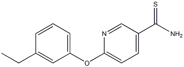 6-(3-ethylphenoxy)pyridine-3-carbothioamide Struktur