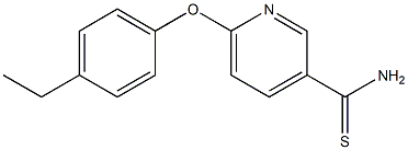 6-(4-ethylphenoxy)pyridine-3-carbothioamide Struktur