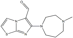 6-(4-methyl-1,4-diazepan-1-yl)imidazo[2,1-b][1,3]thiazole-5-carbaldehyde Struktur