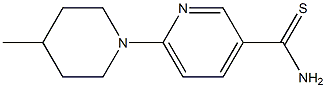 6-(4-methylpiperidin-1-yl)pyridine-3-carbothioamide Struktur