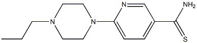 6-(4-propylpiperazin-1-yl)pyridine-3-carbothioamide Struktur