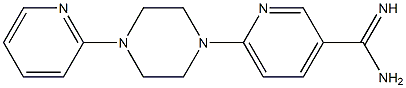 6-(4-pyridin-2-ylpiperazin-1-yl)pyridine-3-carboximidamide Struktur