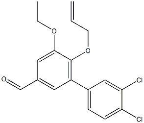 6-(allyloxy)-3',4'-dichloro-5-ethoxy-1,1'-biphenyl-3-carbaldehyde Struktur