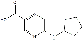 6-(cyclopentylamino)pyridine-3-carboxylic acid Structure