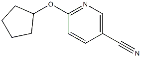 6-(cyclopentyloxy)nicotinonitrile,,结构式