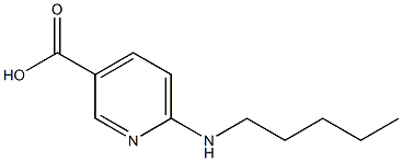 6-(pentylamino)pyridine-3-carboxylic acid Structure