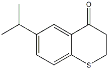 6-(propan-2-yl)-3,4-dihydro-2H-1-benzothiopyran-4-one 结构式
