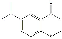 6-(propan-2-yl)-3,4-dihydro-2H-1-benzothiopyran-4-one 化学構造式