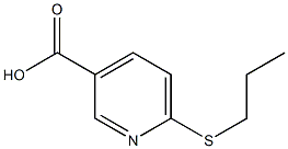 6-(propylsulfanyl)pyridine-3-carboxylic acid Struktur