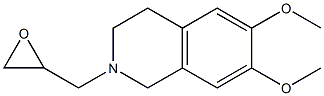 6,7-dimethoxy-2-(oxiran-2-ylmethyl)-1,2,3,4-tetrahydroisoquinoline Structure