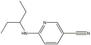 6-[(1-ethylpropyl)amino]nicotinonitrile 化学構造式