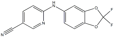 6-[(2,2-difluoro-2H-1,3-benzodioxol-5-yl)amino]pyridine-3-carbonitrile Structure