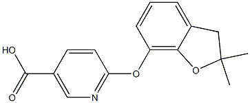 6-[(2,2-dimethyl-2,3-dihydro-1-benzofuran-7-yl)oxy]nicotinic acid|