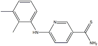 6-[(2,3-dimethylphenyl)amino]pyridine-3-carbothioamide 结构式