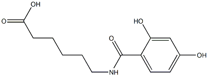  6-[(2,4-dihydroxybenzoyl)amino]hexanoic acid