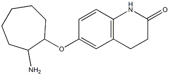 6-[(2-aminocycloheptyl)oxy]-3,4-dihydroquinolin-2(1H)-one Structure