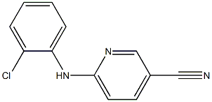 6-[(2-chlorophenyl)amino]pyridine-3-carbonitrile 化学構造式