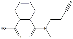 6-[(2-cyanoethyl)(methyl)carbamoyl]cyclohex-3-ene-1-carboxylic acid 结构式