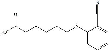 6-[(2-cyanophenyl)amino]hexanoic acid Struktur