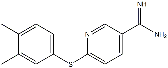 6-[(3,4-dimethylphenyl)sulfanyl]pyridine-3-carboximidamide